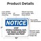 Signmission Stop Sterile Surgical Suit Cap Mask &, 10 in W x Rectangle, Aluminum OS-2PACK-NS-A-710-L-18487 - alternate 6